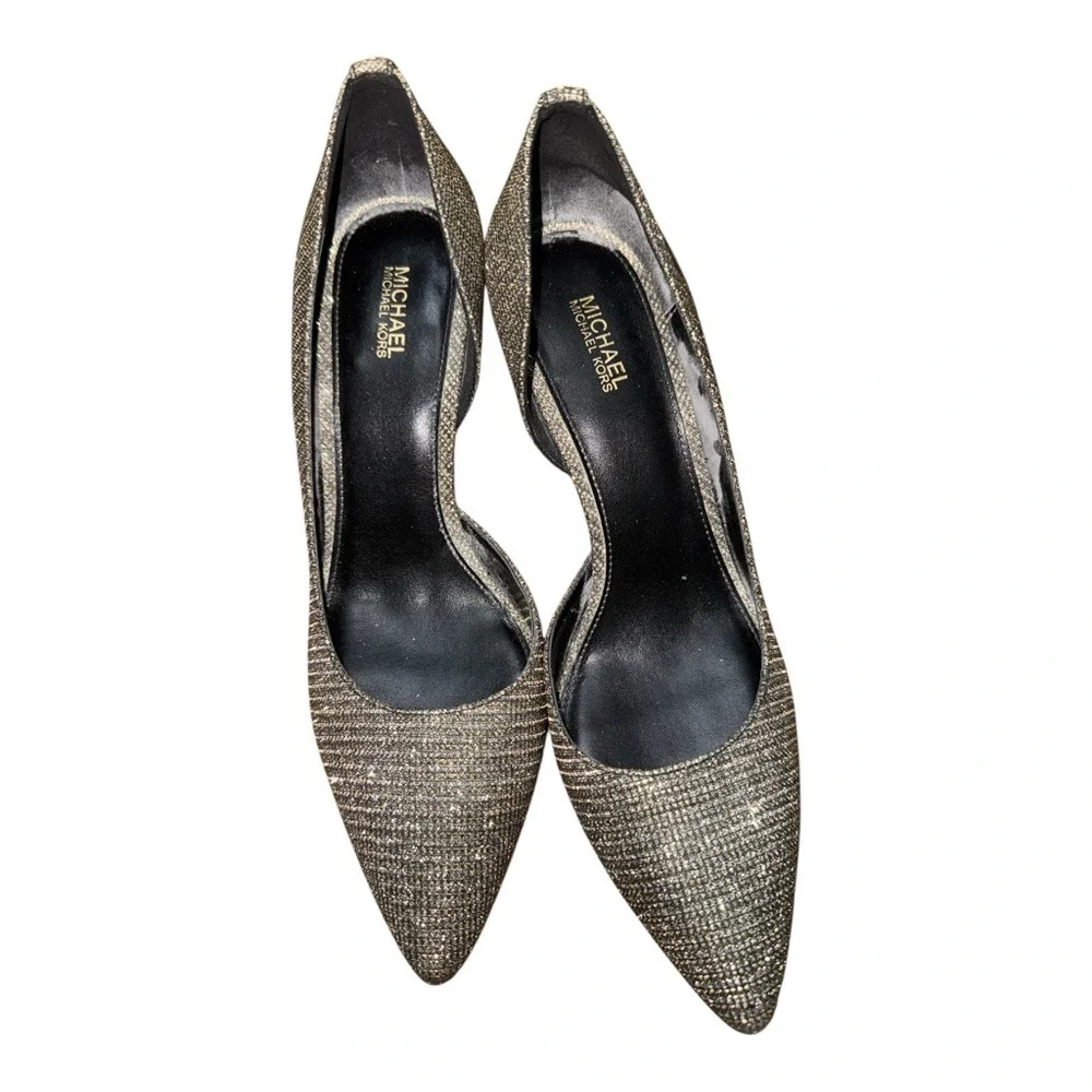 Michael Kors Gold Pointed-Toe Heels